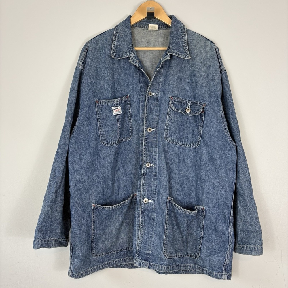 Vintage 90s GAP Denim Chore Jacket Sz‎ Medium M Workwear